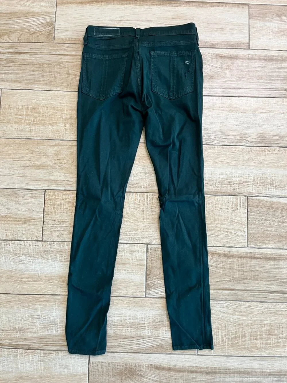 Womens Rag & Bone Dark Green Legging Jeans - 28